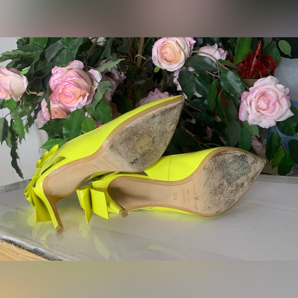 🚫 SOLD Nicholas Kirkwood Yellow Patent Leather Slingback Pumps - Picture 5 of 9